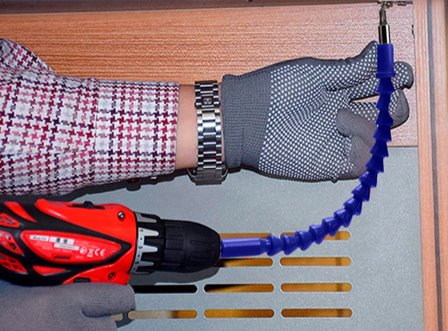 Extensor Magnético Flexível Universal para Furadeira e Chaves de Fenda